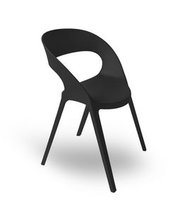 Camilia, Moderner Stuhl, in verstrktem Kunststoff, fr Hof und Bar